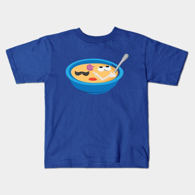 Cream of Potato Soup Kids T-Shirt by PodDesignShop